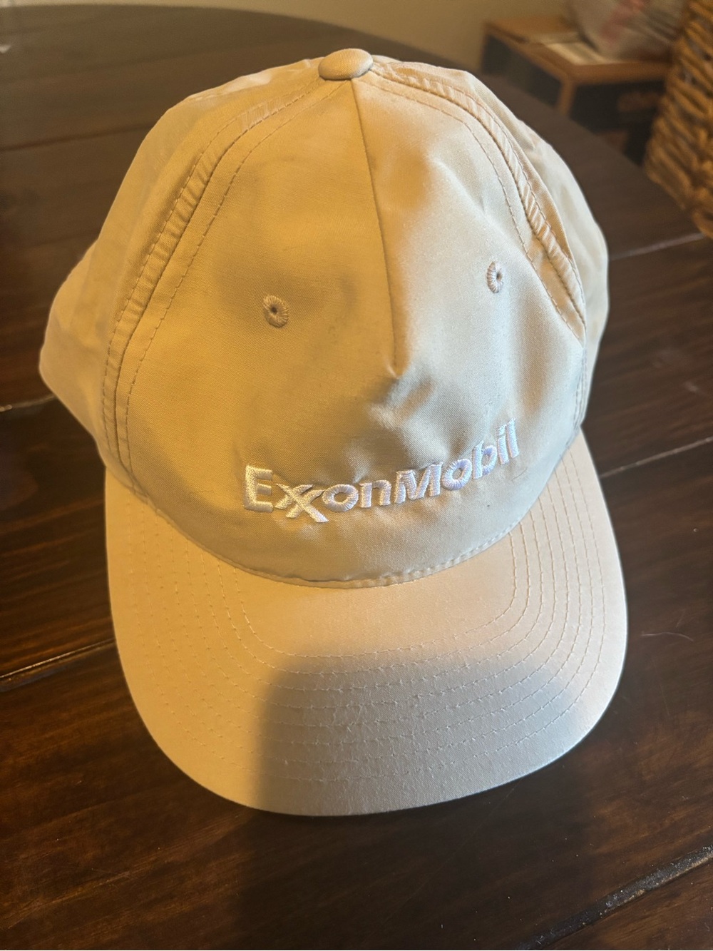 Beige Baseball Cap - Embroidered Logo